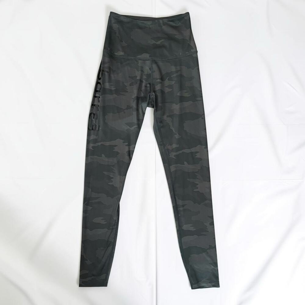 Beyond Yoga x Barre3 Camo High Rise 7/8 Workout Leggings Green Gray Size Small